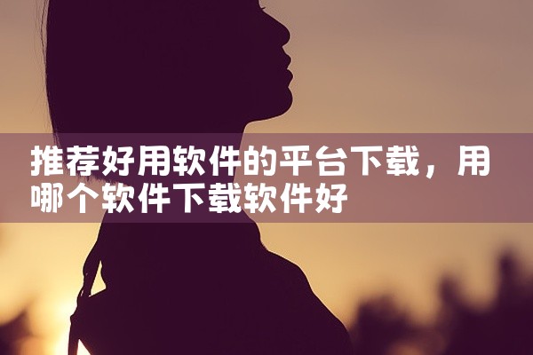 推荐好用软件的平台下载